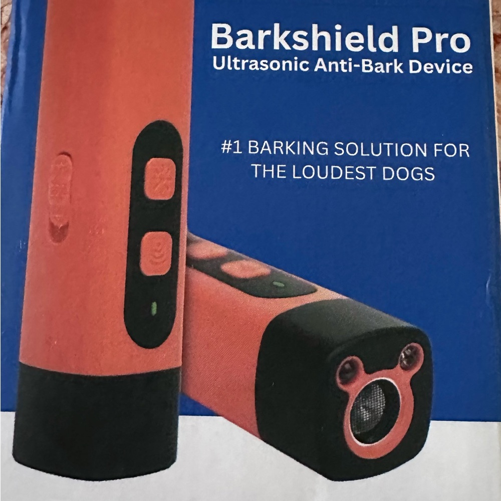 Orange and Black Anti-Bark Device for Dogs